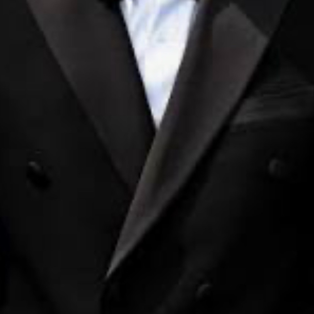 Elegant Black Double-Breasted Tuxedo Blazer and matching Pants